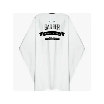 MARMARA BARBER Ogrtač za šišanje  CLASSIC WHITE