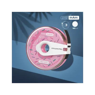 BOBBINAIL Zamenski nastavci za manikir turpiju, papmAm ravni (180) Rolna 6m WHITE