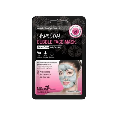 MBEAUTY Penušava maska za lice sa ugljem za detoksikaciju kože 20 ml