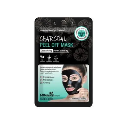 MBEAUTY PEEL OFF maska sa ugljem za detoksikaciju kože 3x7g