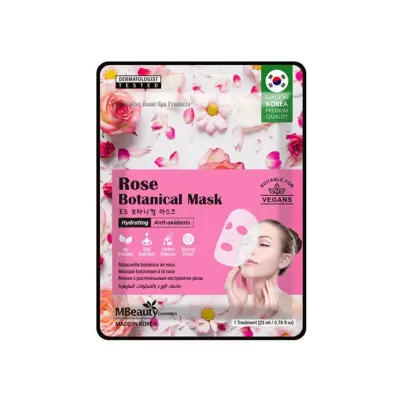 MBEAUTY Botanical sheet maska sa ružom za hidrataciju kože 23ml