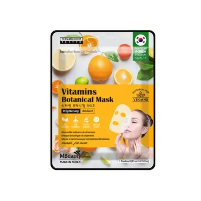 MBEAUTY Botanical sheet maska sa vitaminima za blistav ten 23ml