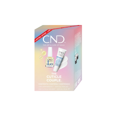 CND Set za negu zanoktica Cuticle eraser/Lightning oil 2x15 ml