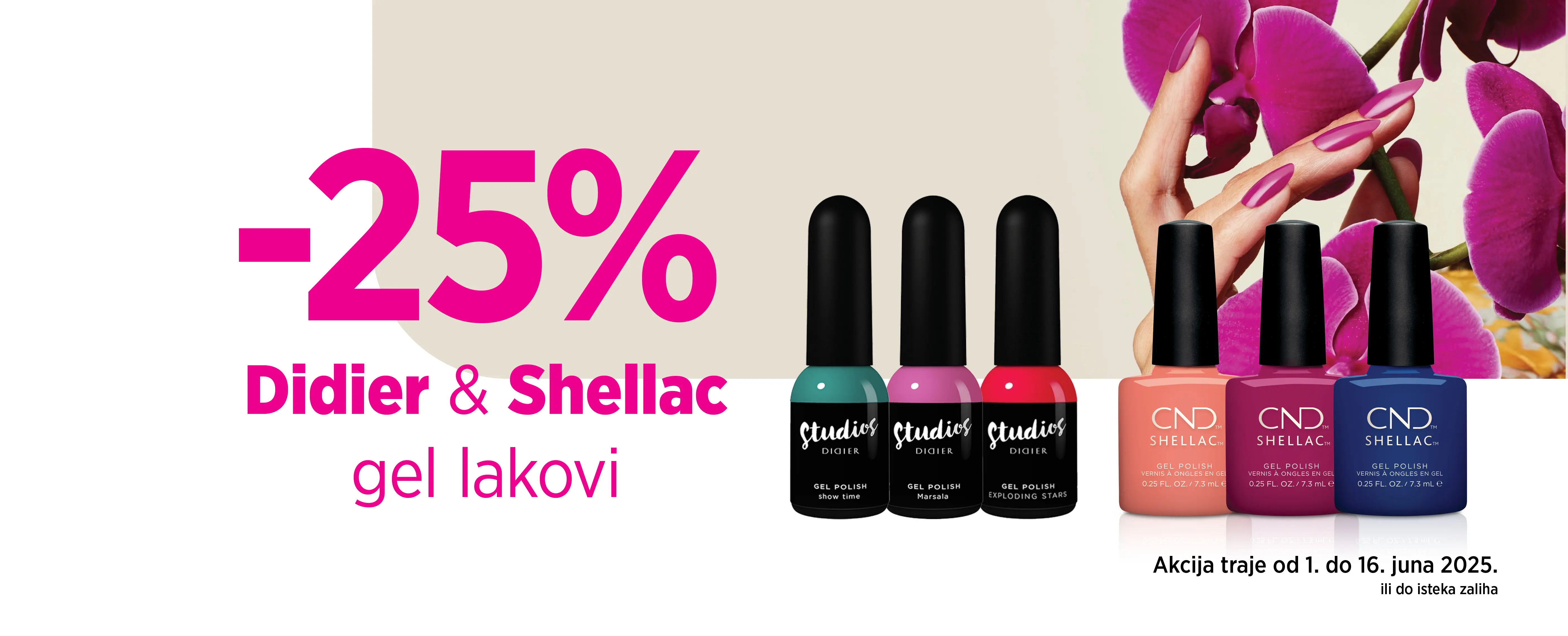 GEL LAKOVI SHELLAC I DIDIER