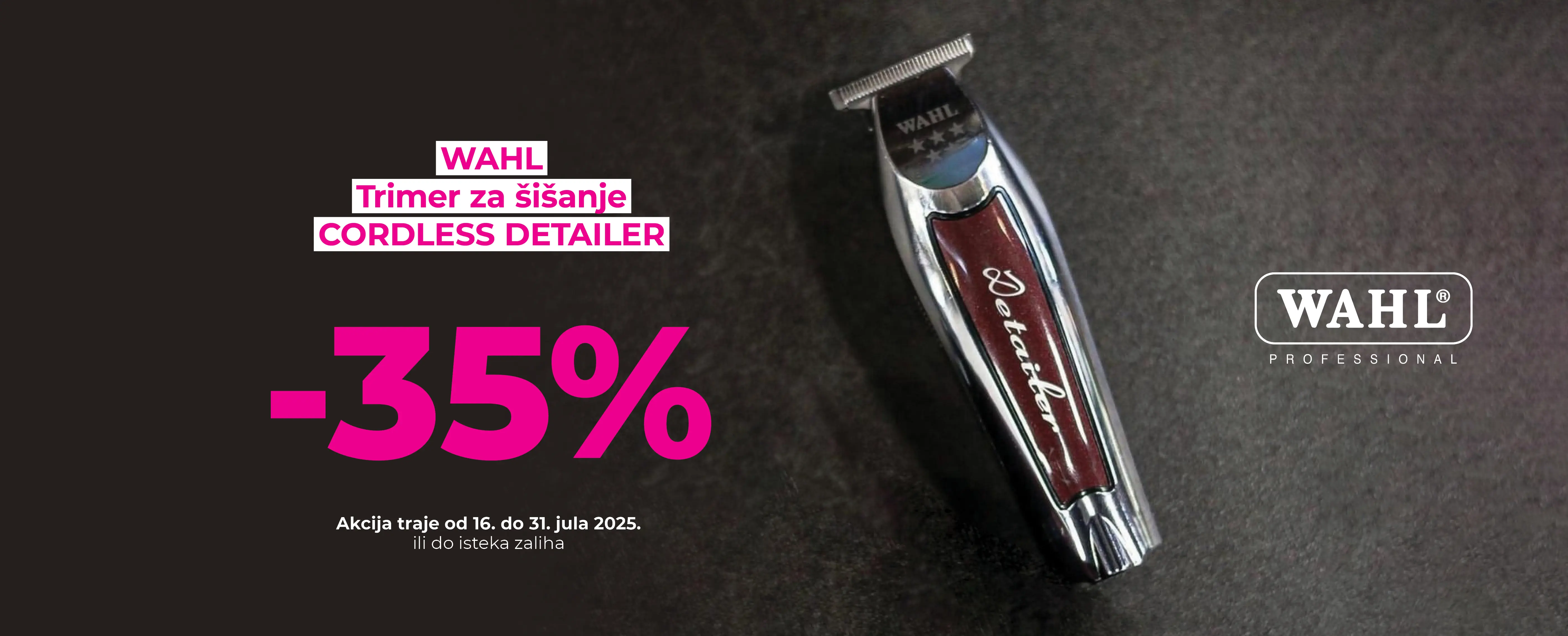 WAHL Trimer za šišanje CORDLESS DETAILER