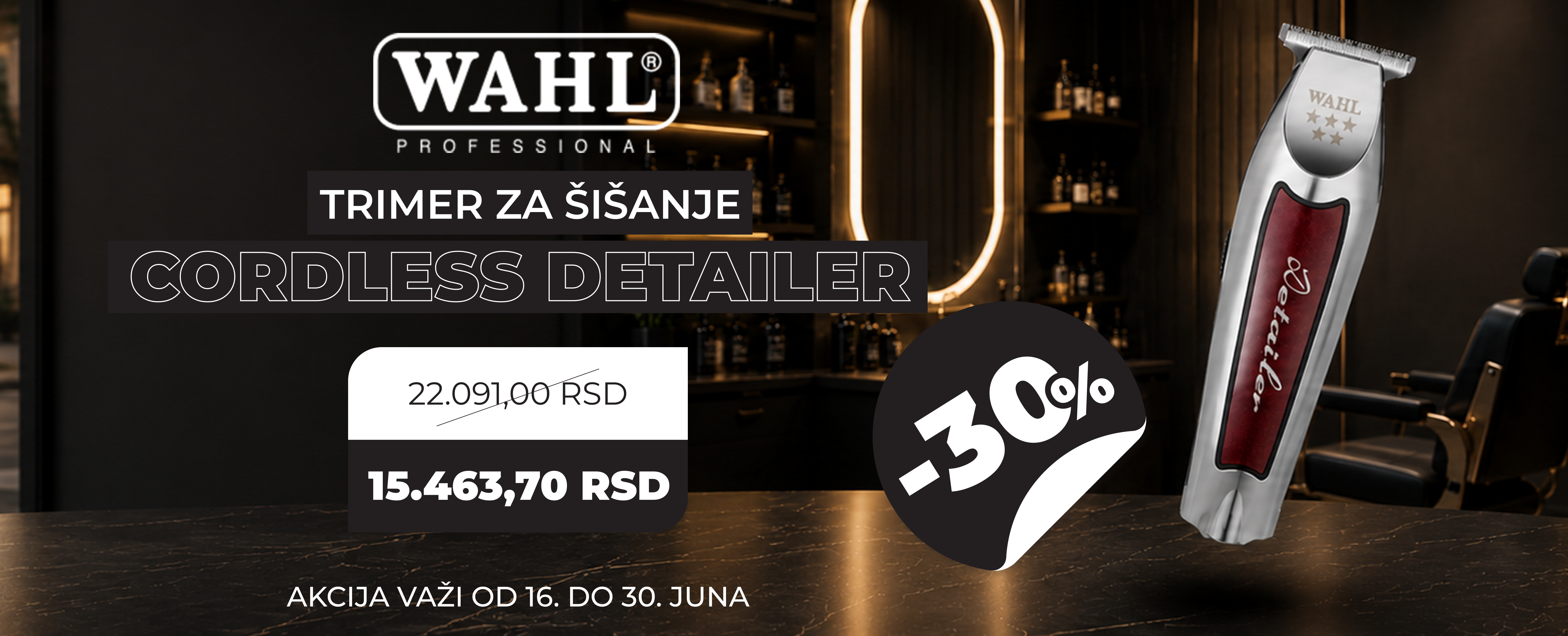 WAHL Trimer za šišanje CORDLESS DETAILER